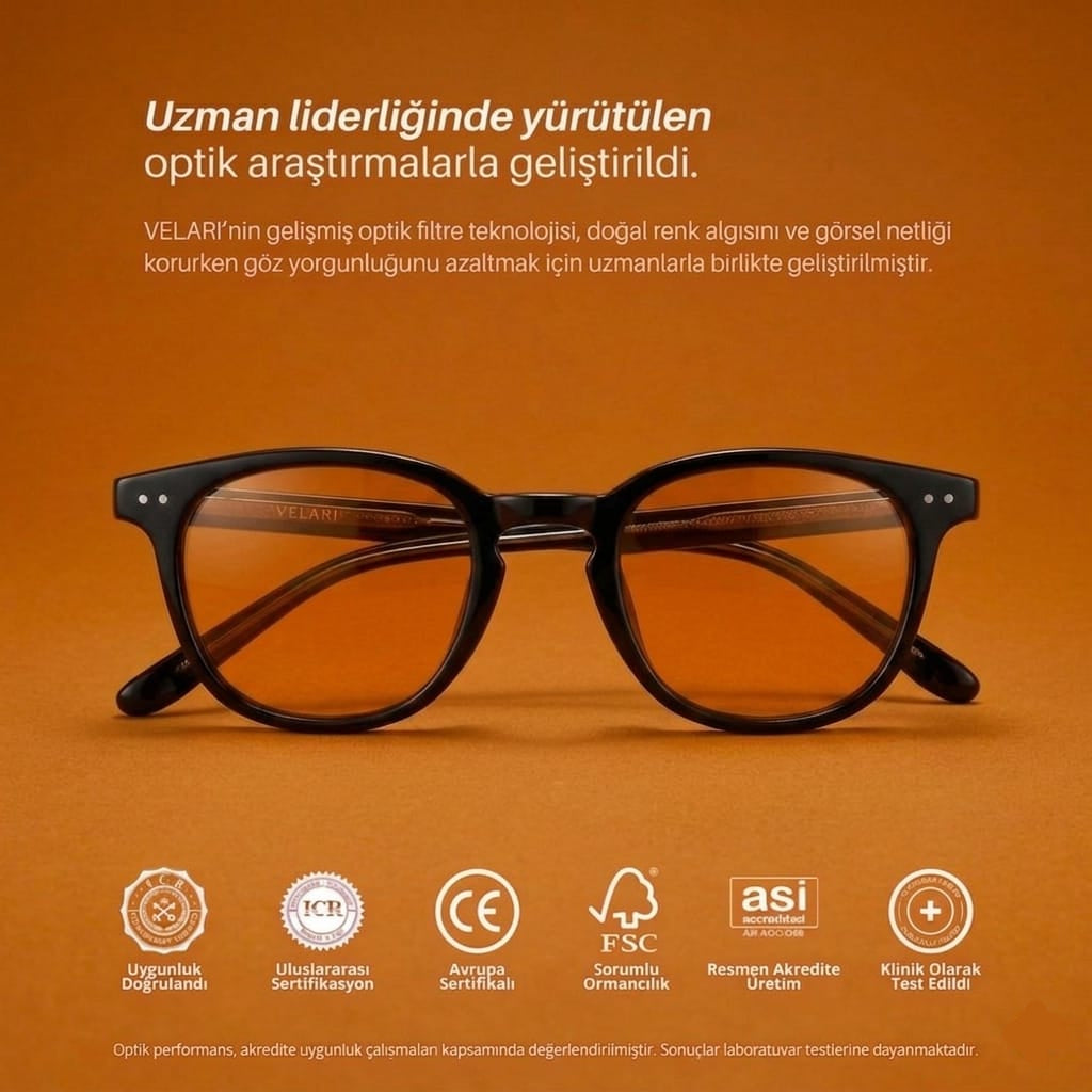 Velari Gün Batımı Serisi - Turuncu Lens