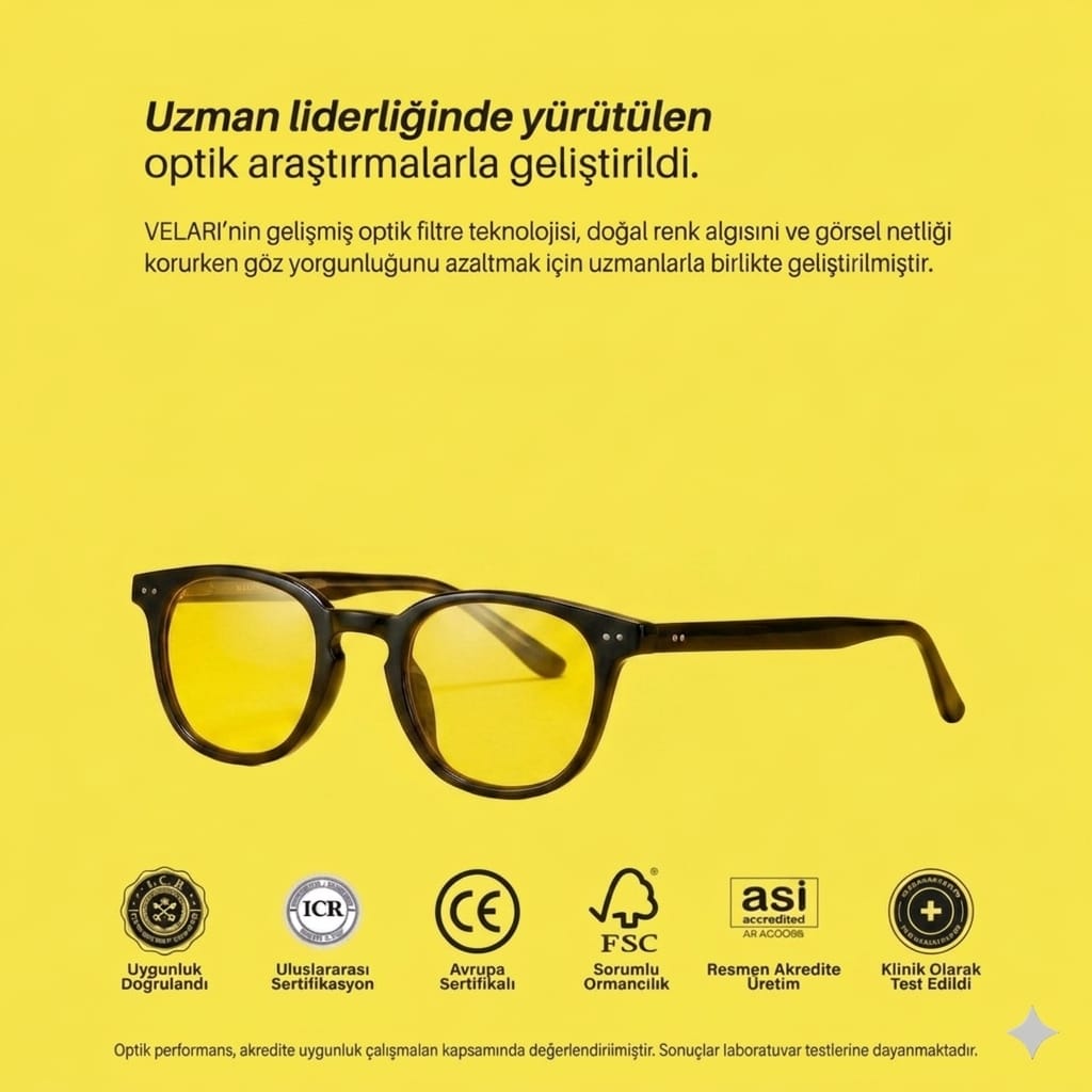 Velari Günışığı Serisi - Sarı Lens